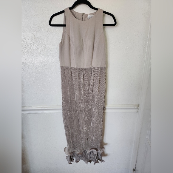 CLAUDE Midi Dress Small Gray Sleeveless New with Tags - Picture 2 of 11